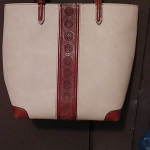 Cream and brown Brighton bag